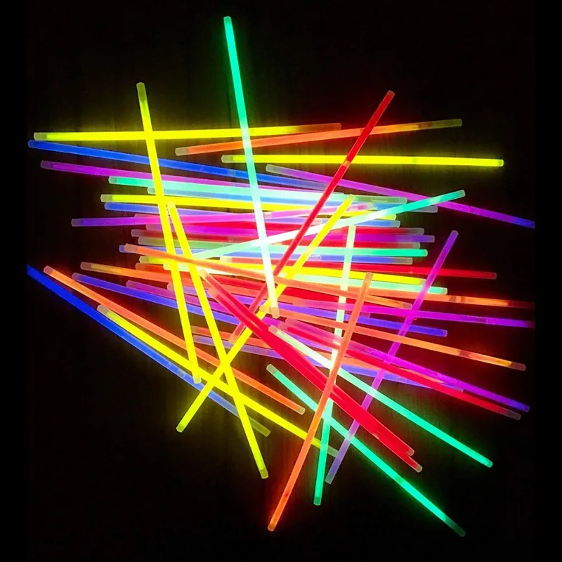 

Colorful 100pcs Funny Portable Glow Sticks For Halloween Christmas Party Birthday Part Festival Party