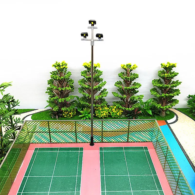 15 Pcs 1:100 Model LED Street Lamp: 5 Pcs LED Street Light Scenery Lamppost for Sand Table Model 3& 10 Pcs Model LED Street Lam
