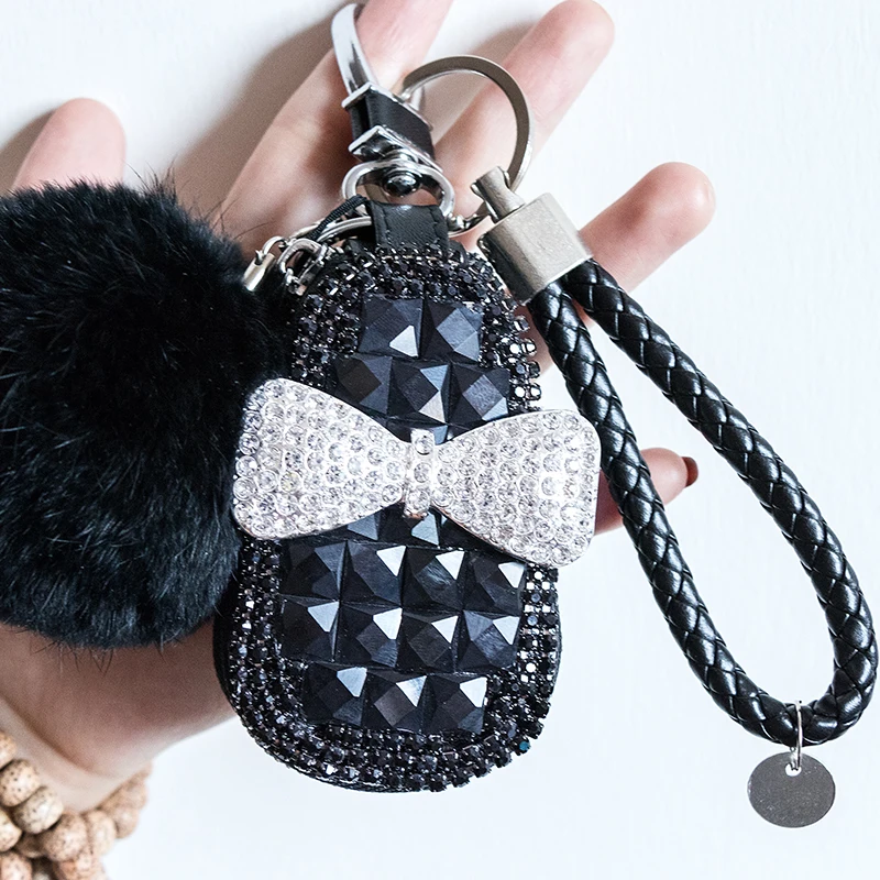 Car Key Case Diamond-studded pendant cute creative universal keychain ornament Bag case Porta Chave Purse Funda Llave Key Holder key case key holder key organizer key purse
