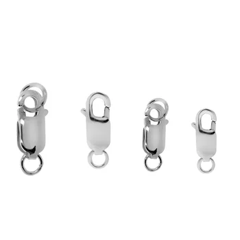 

4 Pieces 925 Sterling Silver Lobster Clasp Clip Jewelry Making Findings