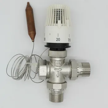 

Energy saving 30-70 degree control Floor heating system thermostatic radiator valve M30*1.5 Remote controller Three way valve