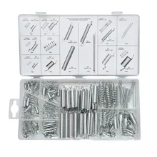 

200 Pcs Spring Tension Spring Compression Spring Set Transparent PP Plastic Box With 20 Specifications In One Box