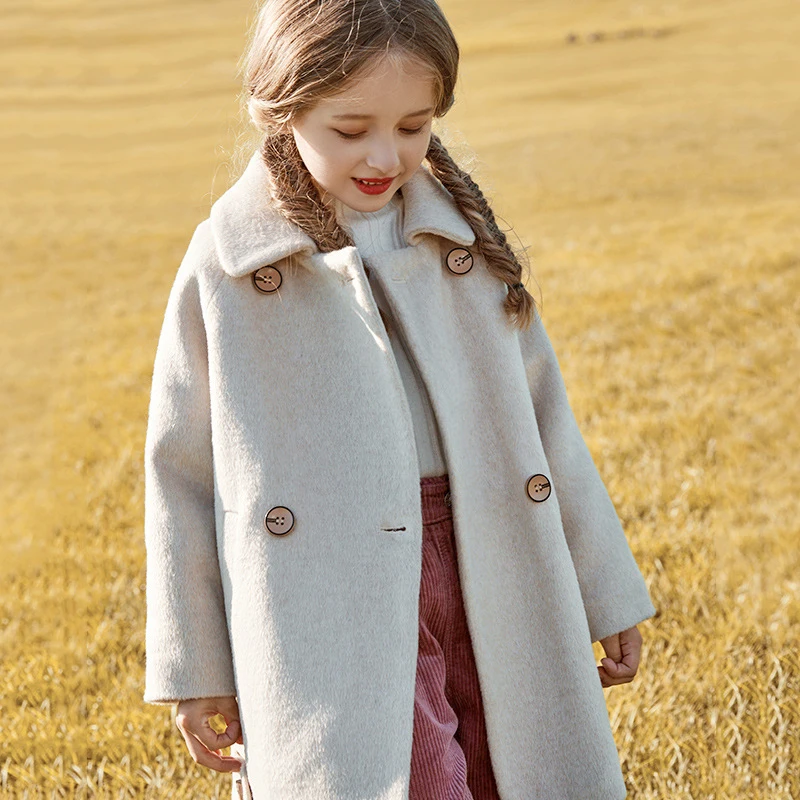 

2019 Autumn and Winter Thicken Girls Jacket New Style Fashion Baby Girls Winter Coat Long Style Cute Kids Coat for Girls,