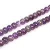 High Quality Natural Stone Purple Amethysts Crystals Round Loose Beads 15