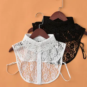 

Fake Collar Shirt Woman Lady Detachable Collars Cute Gesture Chiffon Half Shirt Fashion Clothing Decoration Accessories