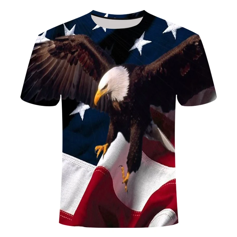 2019 dos homens Novos T-Shirt Dos Homens do Ver�o T-Shirt Personalizado T-Shirt Animation De Impress�o  3D Novidade Animal Tops