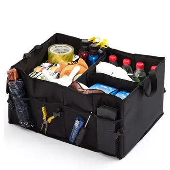

High Quality Multi-Use Car Rear Trunk Seat Oxford Cloth Reserve Storage Box Large Foldable Auto Storage Bag Organizer