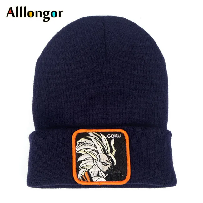 Dragon Ball Z MAJIN BUU Beanie, высококачественные хлопковые повседневные шапочки для мужчин и женщин, теплая вязаная зимняя шапка, модная однотонная шапка унисекс - Цвет: color8