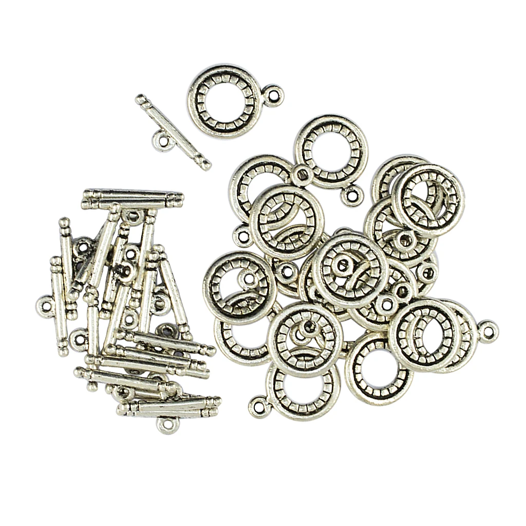 20 Sets Alloy OT Toggle Clasps Jewelry Making Findings Necklace Connectors