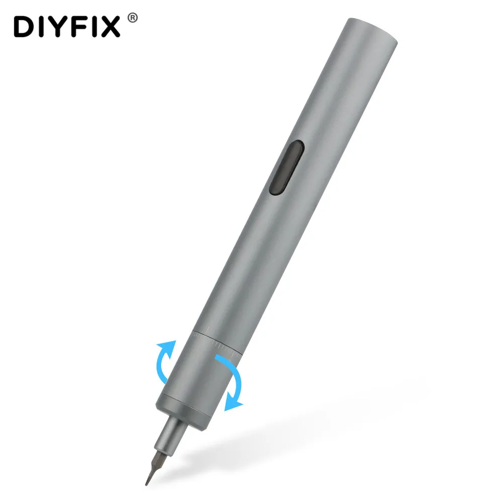 DIYFIX 20 шт. электрическая отвертка для Xiaomi iPhone перезаряжаемый беспроводной шуруповерт с светодиодный светильник литиевая батарея