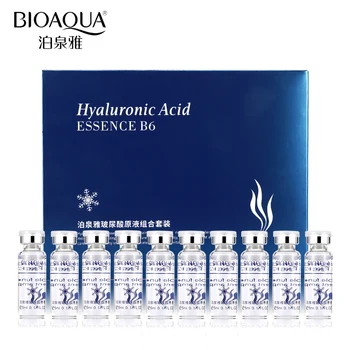 BIOAQUA-suero de ácido hialurónico para el cuidado de la piel, esencia líquida de colágeno antiarrugas, antienvejecimiento, 10 unids/lote