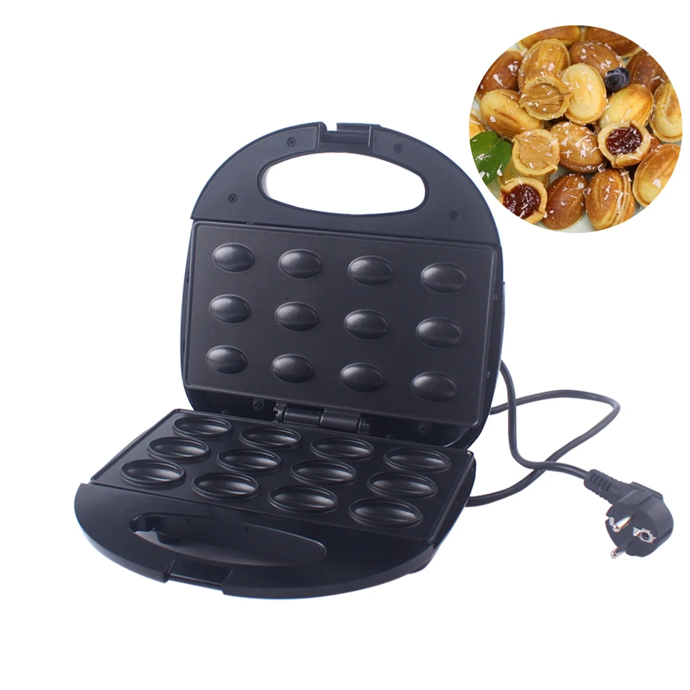 FXXJ Mini NutWalnut Cake Maker Automatic Toaster Baking Breakfast Pan Oven Electric Waffle Bread Machine Sandwich Iron 