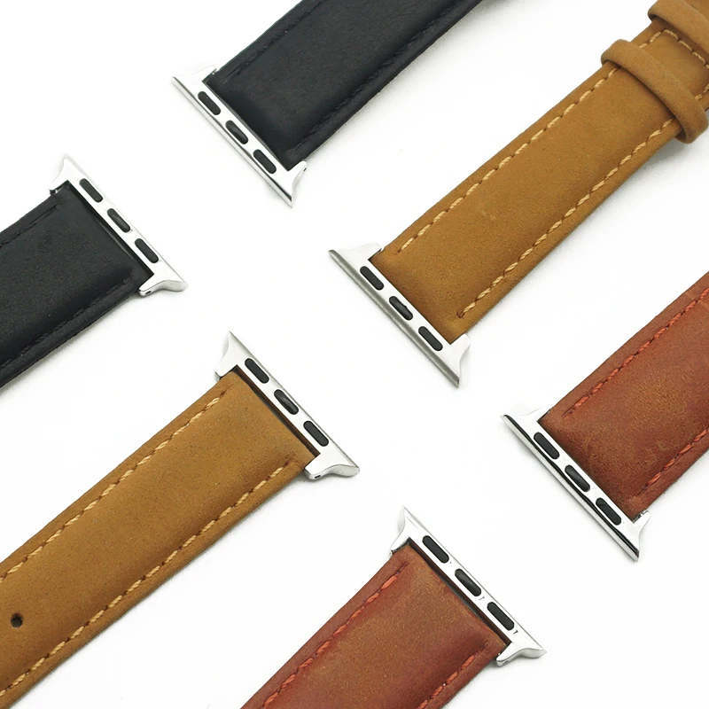 Ремешок из натуральной кожи для Apple Watch 44 мм 40 мм 38 мм 42 мм сменный ремешок для iWatch 4 3 2 1 браслет
