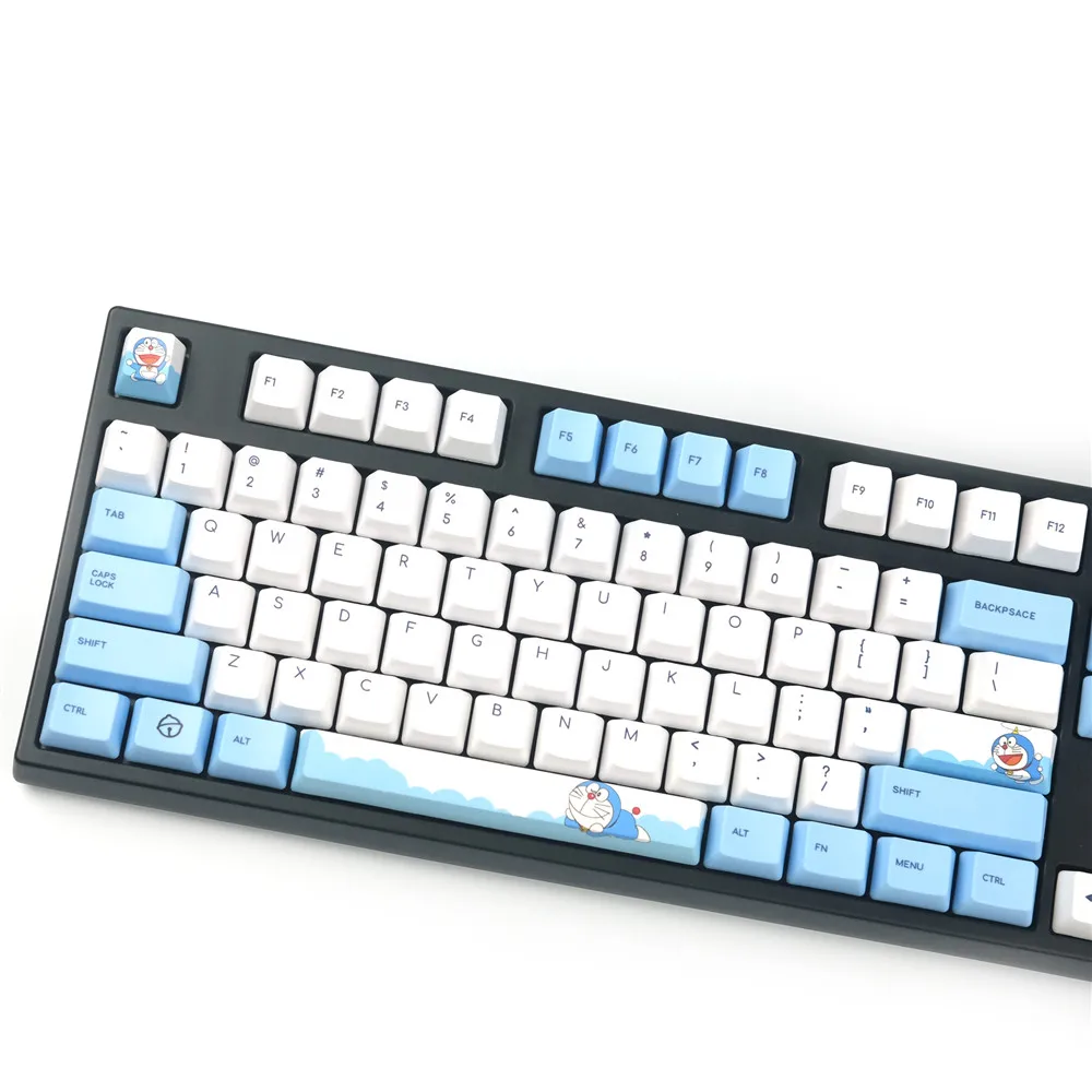 A Cat Keycaps PBT Sublimation Keycap OEM Profile Standard 108 Personalized Cartoon Mechanical Keyboard Key-Cap A Cat Keycaps PBT Sublimation Keycap OEM Profile Standard 108 Personalized Cartoon Mechanical Keyboard Key-Cap