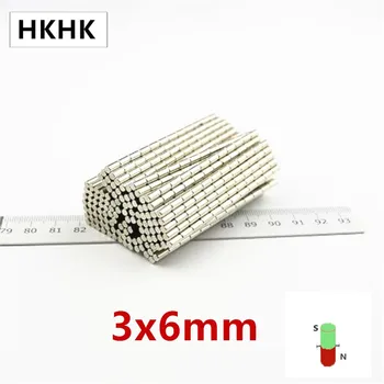 

HKHK 200-2000PCS Diameter Magnet 3x6 mm magnet encoder 3mm x 6mm strong magnetic standard 3x6 mm