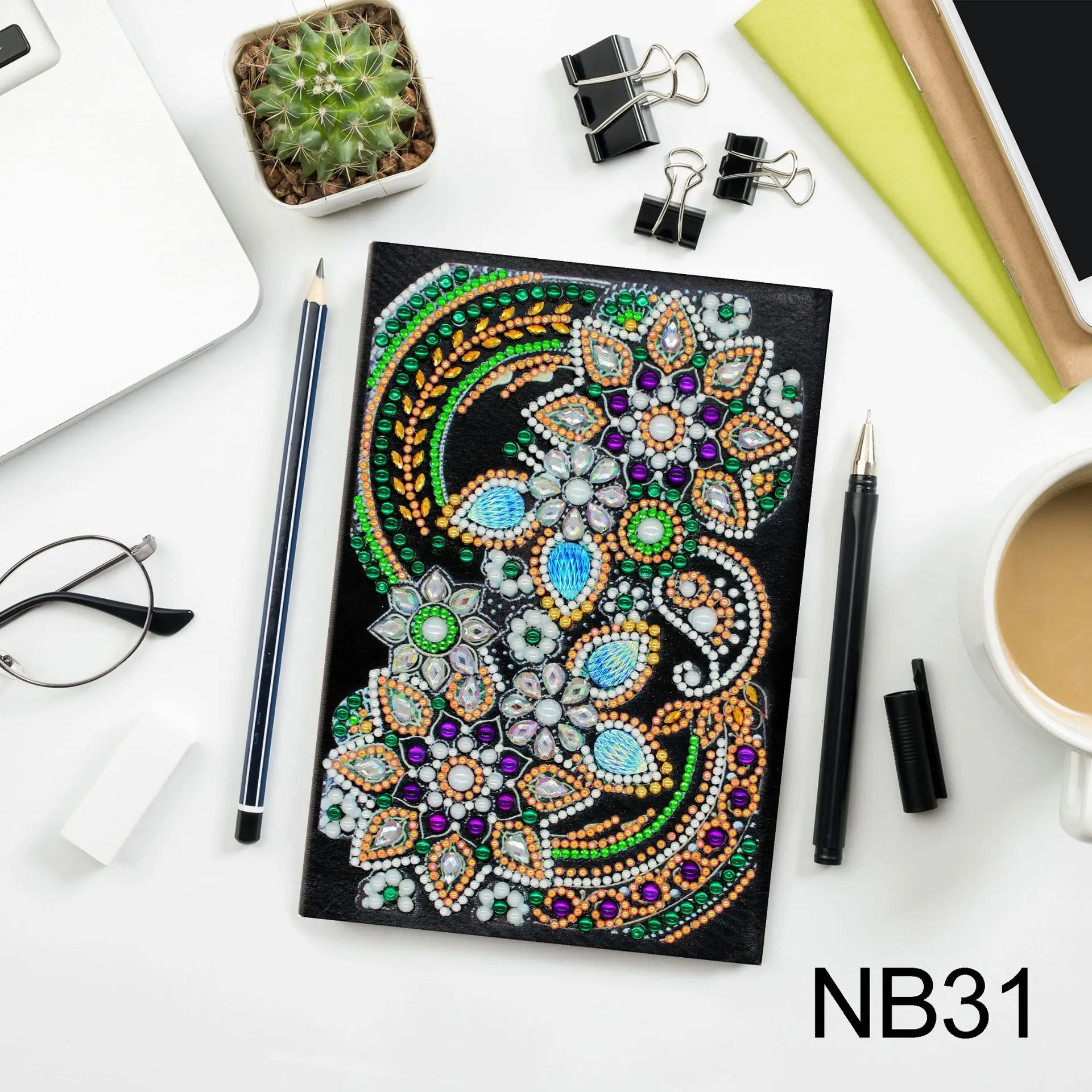 Новая Мандала мультфильм Diy Schilderij Meisje Hart счет Dagboek Boek Plan 64 Pagina 'S A5 ноутбук Verjaardag Рождественский подарок