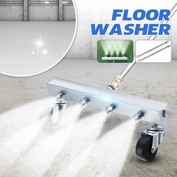 

High Pressure Washer Car Under Body Chassis Washer Car Washing Machine 4 Spray Nozzle Floor Washer Cleaner Tool for 1/4" Plug