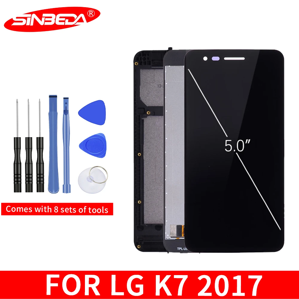 

Original 5.0" For LG K7 LCD Display Touch Screen with Frame Digitizer Assemble For LG K7 Display X230 X230i X230K