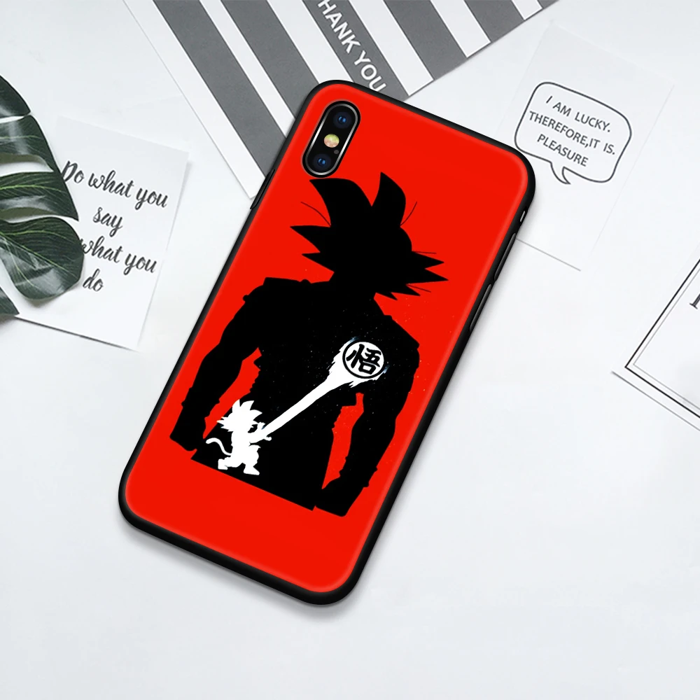 Для iphone 11 чехол стеклянная задняя крышка из аниме Goku dragon ball super case iphone x чехол для iphone 6 6s 7 8 Plus X XS Max XR 11 pro