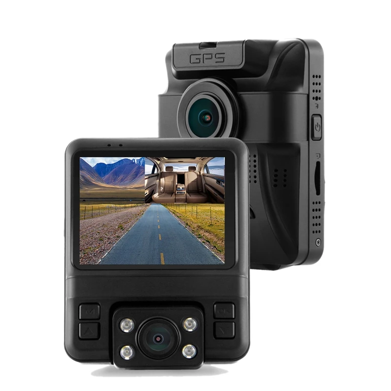 

New Gs66 Car Dvr With 2 Cameras 1080P Full Hd Dash Cam Wifi Gps Novatek Dvr Auto Registrators Dual Camera Simutaneously