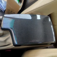 Car Styling scatola bracciolo Console centrale in carbonio proteggi la copertura per BMW serie 3 E90 2005 2006 2007 2008 2009 2010 2011 2012