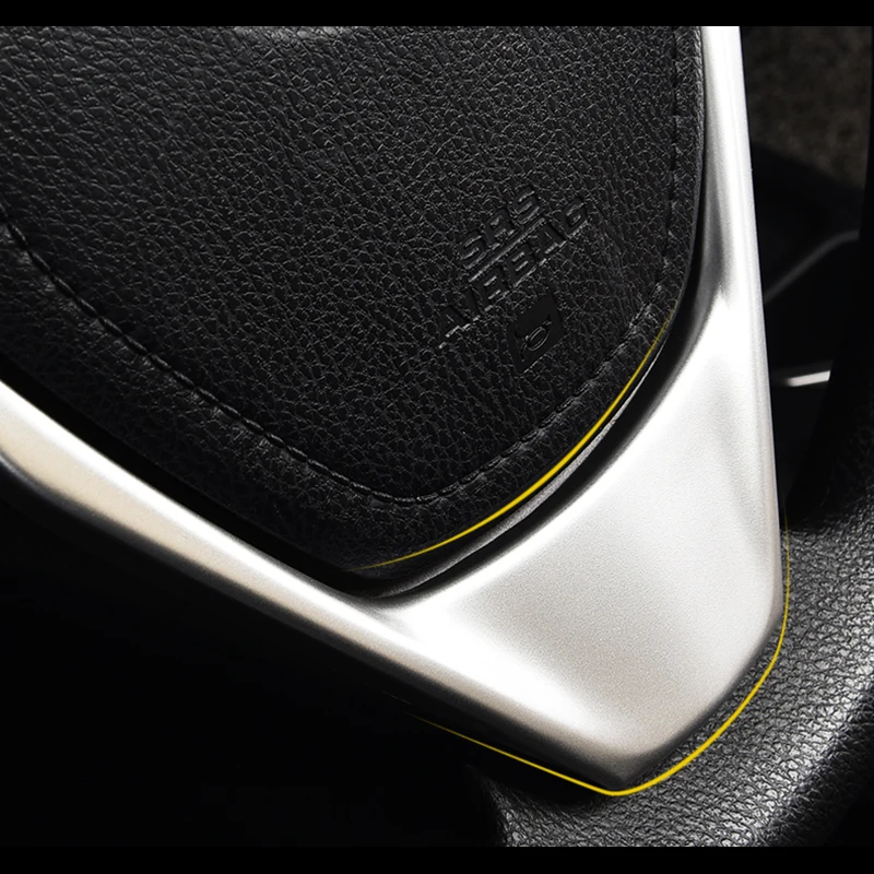 

For Toyota RAV4 RAV 4 2013 2014 2015 2016 2017 ABS Matte/red Inner Steering Wheel Decoration cover trim accessories 1pcs