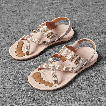 

Outdoor Fashion Men's Sandals New Summer Comfortable Light Beach Shoes Men waterproof Cutout Open toe Flats Sandals High Quality
