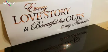 

Wedding Quote ALL KINDS OF COLOR Happy Wedding Party Inspirational Wall Stickers Decals