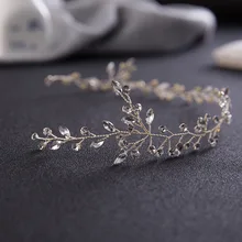 Корейская версия аксессуаров для волос невесты ручной работы красивые серебряные жемчужные бусины вышитые волосы свадебные аксессуары