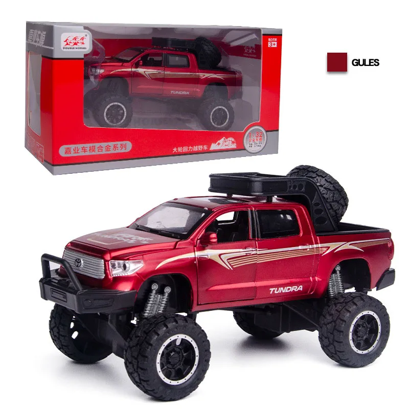 1:32 модель автомобиля Toyota Tundra, литая Игрушечная модель автомобиля из сплава, детская игрушка для коллекционирования