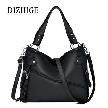 

2019 Designer Black Shoulder Bag Women Leather Handbags High Quality Crossbody Bags Fashion Ladies Large Tote Bag Sac Main Femme