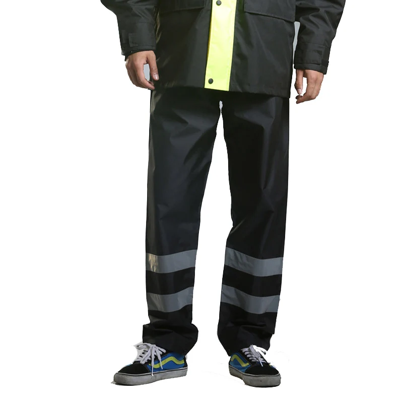 Motorcycle Rain Pants Reflective Impermeable Raincoats Women/Men Rain Pants Outdoor Waterproof Trousers Motorcycle Fishing Camping Rain Gear
