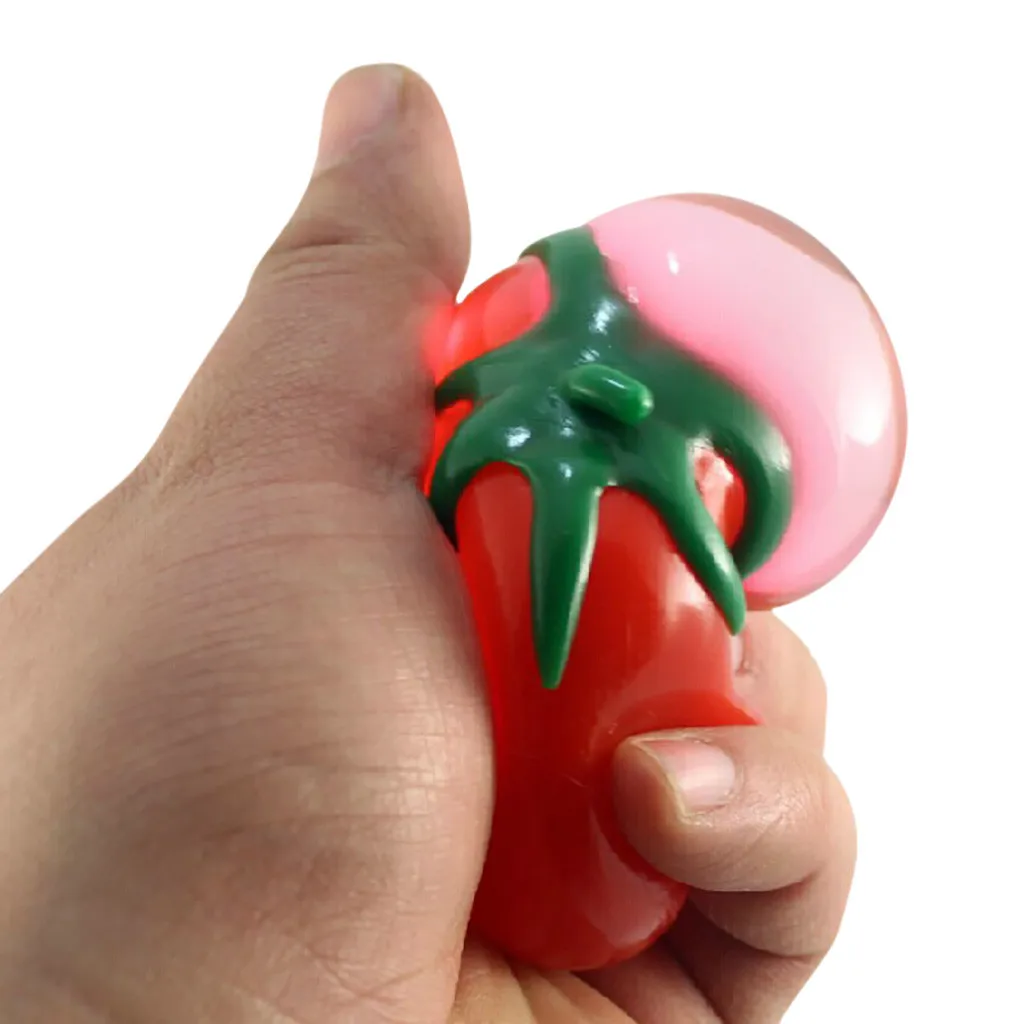 Kawaii Figet Fidget-Toys Stress-Ball Gifts Food Fruit Tomato Shaped Novelty