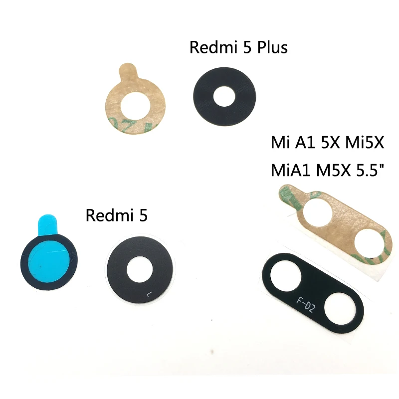 2 шт. для Xiaomi Redmi 5 Plus Note 3 5A 5X Mix 2S Max 2 8 задняя камера стеклянная крышка объектива запасные части с клеем