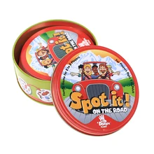 Nouveau spot it et dobble carte jeu table jeu de société pour dobble enfants Spot cartes It Go Camping métal boîte en fer blanc jouets avec boîte(China)