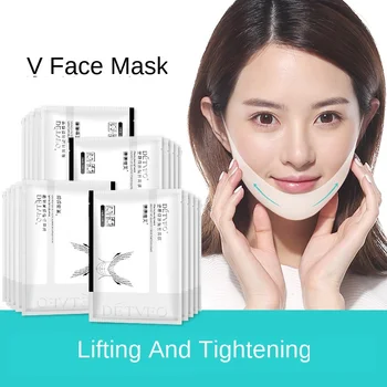 

1 Pcs Hydrating Face Mask Hanging Ear V Shape Tighten Skin Delicate Lines Repair High Elastic Resilience Film Cloth Beauty Care