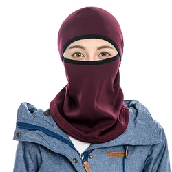 Windproof Head Caps Winter Full Face Mask High Quality Fleece Black Balaclava Bandana For Skiing Cycling Hunting