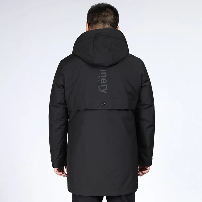 10XL, 8XL, 6XL, 5X2019, зимняя мужская куртка, теплое толстое пальто, зимняя черная парка, Мужская теплая верхняя одежда, мужская модная куртка с белой уткой, Dow n