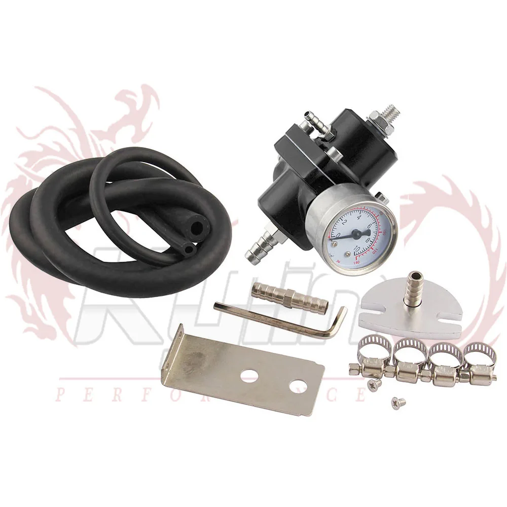 

Fuel Pressure Regulator Hose Kit with Gauge High Quality Adjustable Universal For Chevrolet Isuzu