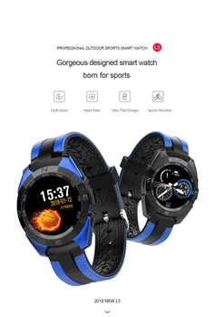 

NEW L3 Professional Sports Smart Watch ios android Heart Rate Bluetooth calls off-line Alipay 9.9mm Thin as Silk