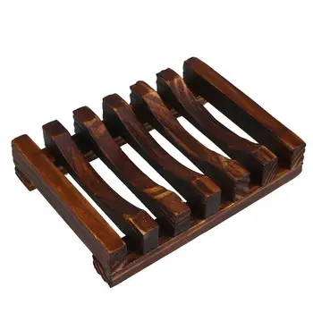 

Wooden Soap Case Shower Bath Simplicity Eco Friendly Carbonize Classic Dish