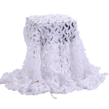 

3m X 5m CS Theme Camouflage Sunshade Outdoor Aerial Photography Net Military Shooting Hide Camo Snow Net - White