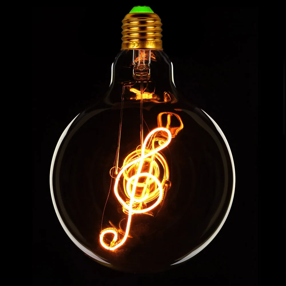 TIANFAN Edison ЛАМПЫ G125 Музыка Примечание лампа Светодиодная в форме шара глобуса