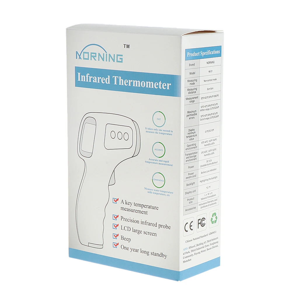 Medical LCD Non-Contact IR Infrared Ear ForeheadThermometer Kids Baby Adult Temperature Meter Termometro Measure Device