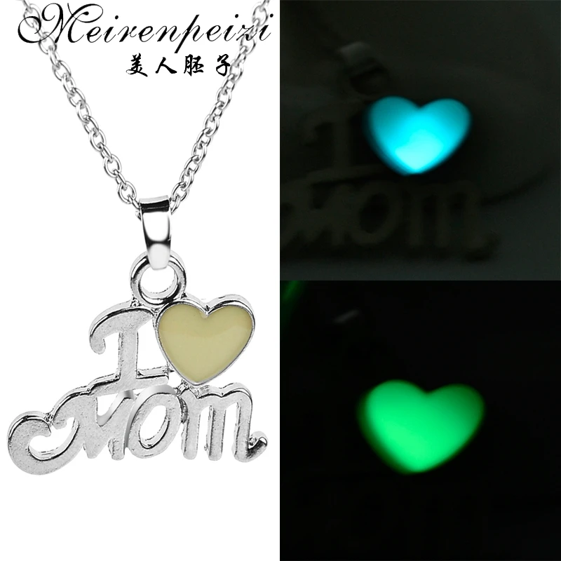Модные Светящиеся ювелирные изделия Best Friend Mom подвески новые аксессуары Love