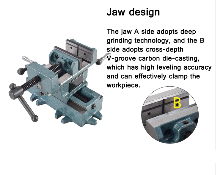 q97 Heavy-Duty Precision Cross-Nose Pliers Bench Vise Drilling Variable Milling