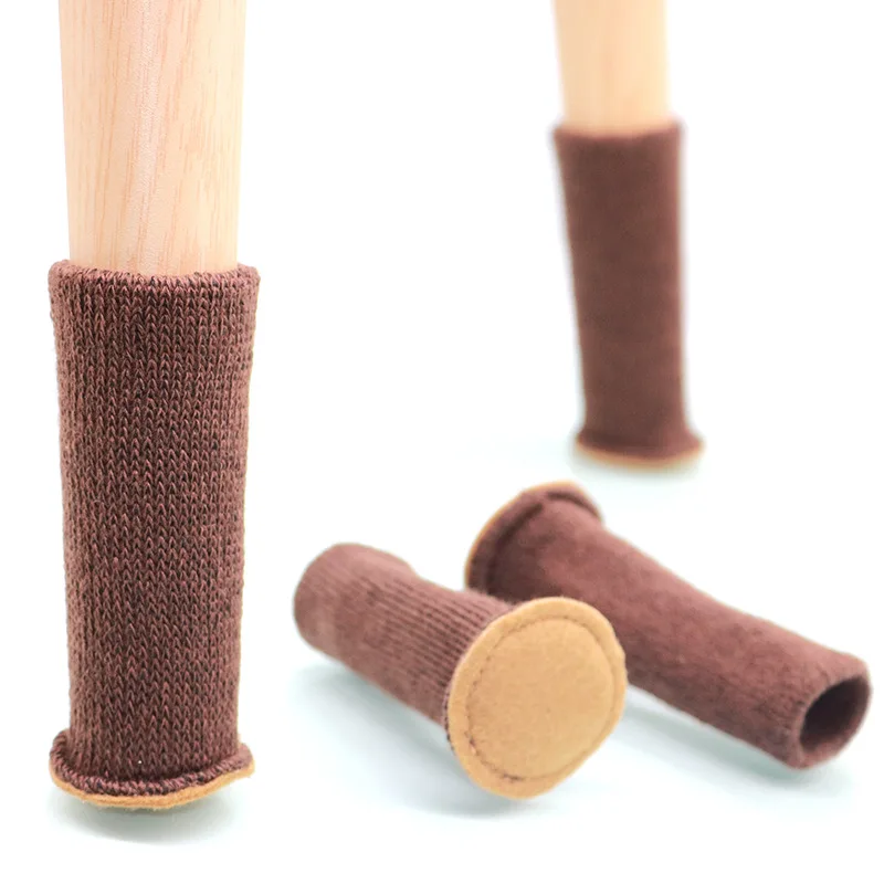 

4pcs Chair Foot Cover Leg Cap Pad Foot Weave Table Floor Feet Protector Pads Furniture Pipe Hole Plugs Home Decor