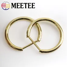 2 5 шт./набор Meetee 3 см металлическое кольцо в виде буквы D пряжка