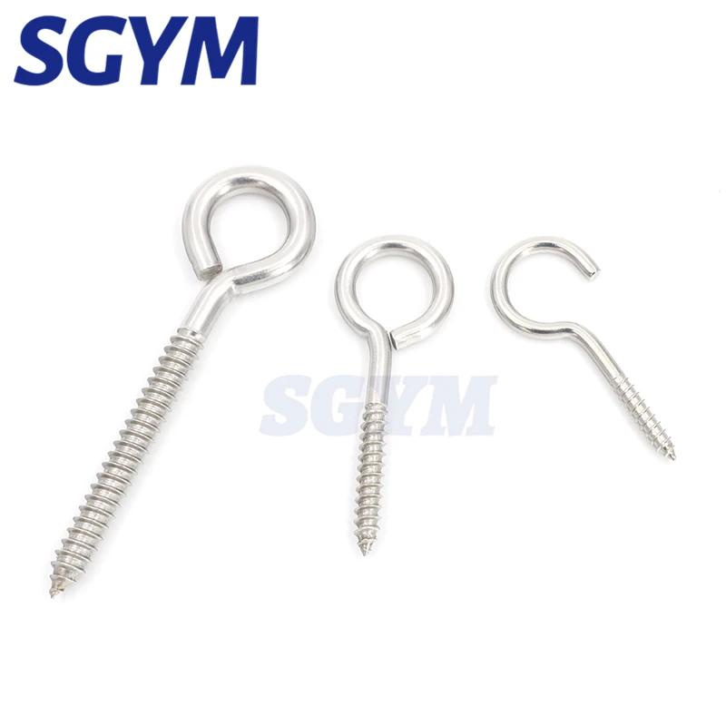 Stainless Steel Hooks Screws Screw Hooking Self-Tapping 5pcs,M3/M4/M5/M6 304,Self Tapping Screw,Tapping Screws,Stainless Steel Screw