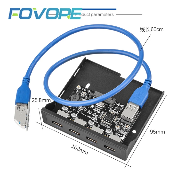 Плата расширения PCI-E на USB 3 0 для ПК передняя панель адаптер PCIE USB3 5 дюйма гибкий